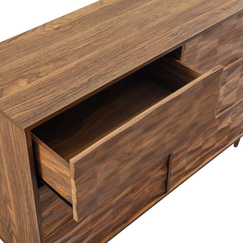 Modway Vespera 6-Drawer Dresser, Walnut