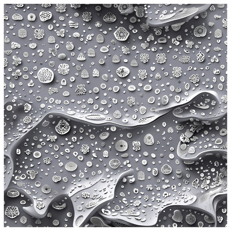 Rideaux de douche à motifs complexes blancs extra longs, L 70 po x H 84 po