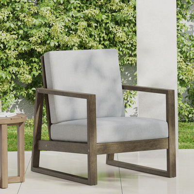 Chaises de salle à manger d'extérieur en bois pour la cour, le patio
