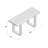Berrin 36" Live Edge Solid Acacia Wood Bench with Black Metal Legs