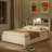 Bed with Charging Station, and 2 Side Drawers-102737576-102737575