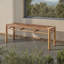 Romona Rattan Weaving Outdoor Bench