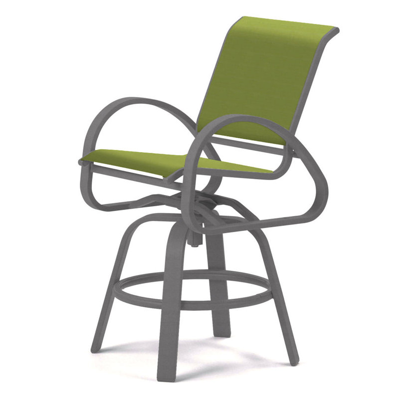 Tabouret de bar Holna, Lime 38D Sunbrella®, Kona texturé