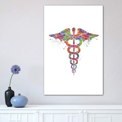 Caduceus by Genefy Art - Wrapped Canvas Print