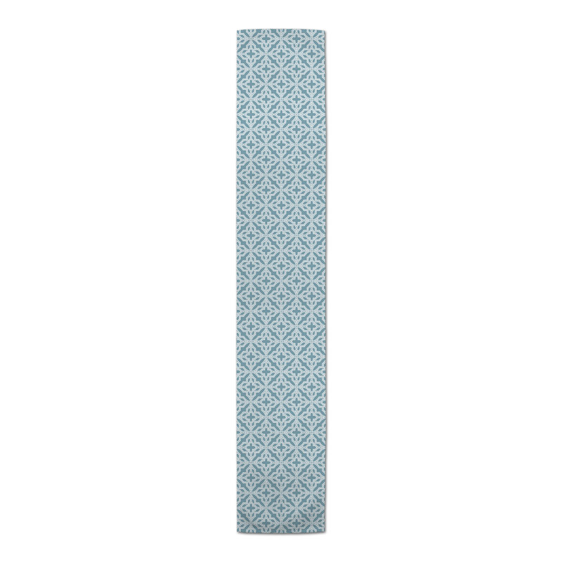 Chemin de table Camisa, P 16 po x L 90 po, Bleu