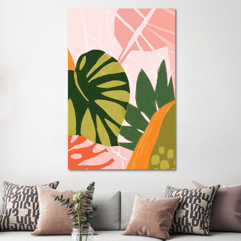 Jungle Collage I by June Erica Vess - Wrapped Canvas Print, 152.5 cm H x 101.5 cm W