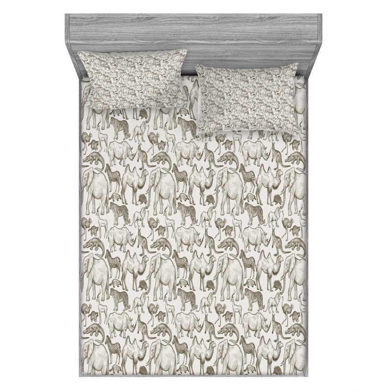 Microfiber Sheet Set, Full Sheet Set with Fitted Sheet