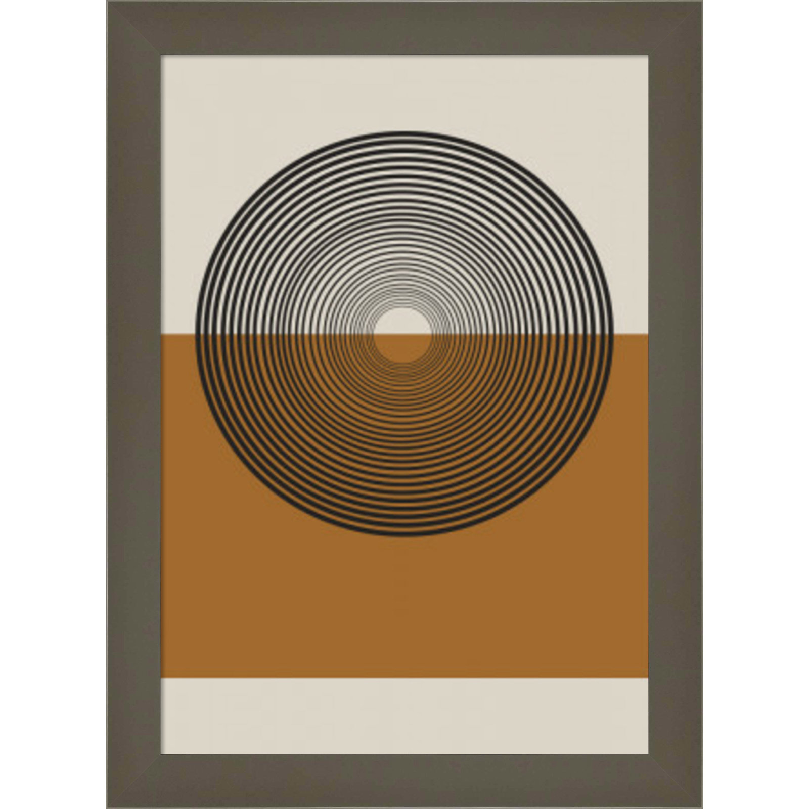 Retro Landscape by The Miuus Studio, 13" H x 10" W x 1" D, Gray