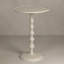 Table en métal martelé Alexander, blanc-1369535171