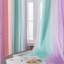 Rideaux arc-en-ciel pour chambre d'enfant - occultant, 1 panneau avec décalcomanies murales licorne-1075178221-1075178222