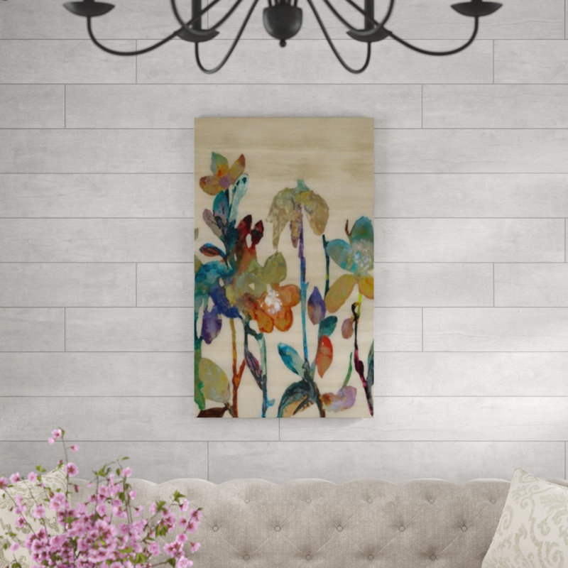 «Nectar II» par Jennifer Hollack, impression sur toile tendue, Image au pinceau gel, H 50 po x l 30 po x P 1,5 po
