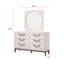 Commode de chambre à coucher contemporaine 1pc