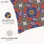 Housse de coussin floral en polyester