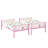 Aafke Kids Twin Size Metal Bunk Bed Frame with Ladder & Full-Length Guardrail Heavy Duty Sturdy 2 in 1 Convertible Bunk Bed-1362197730