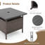 Table basse d'extérieur carrée L 22 po x l 22 po Relja