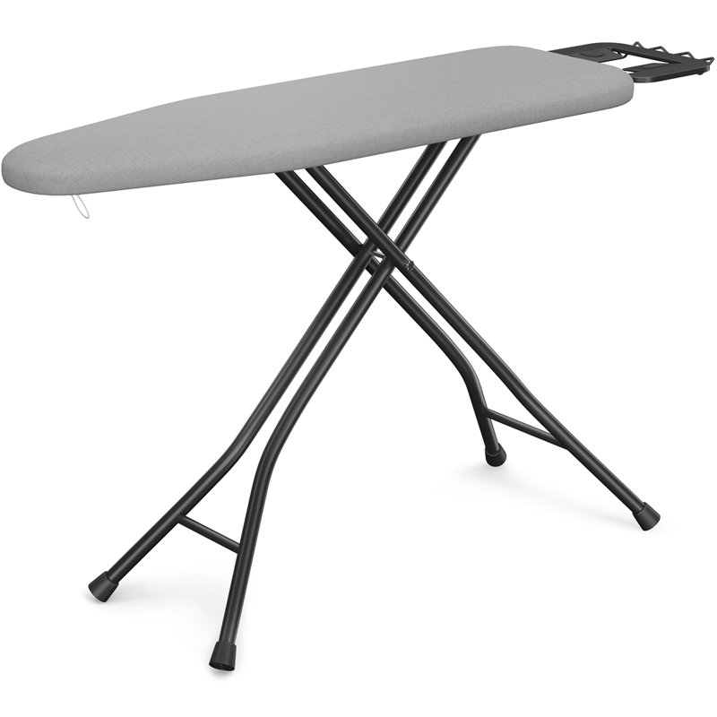 Height-adjustable Ironing Board Iron Table with 4 Legs, Gray