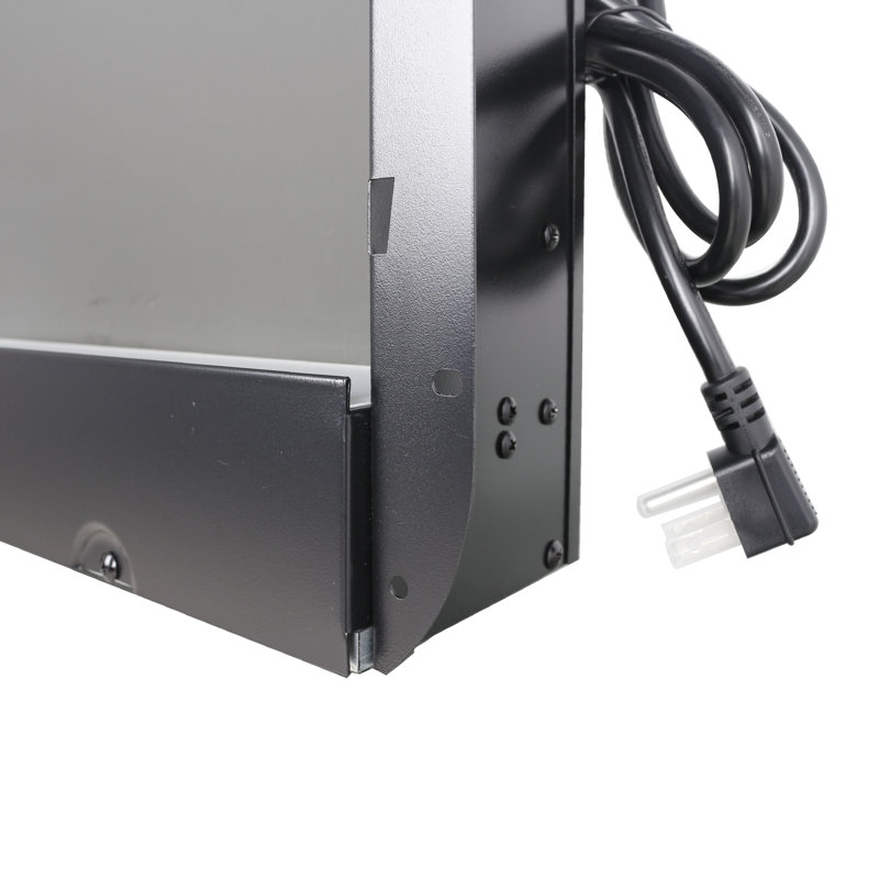 Cheminée électrique ultra-mince 127 cm (50 pouces), télécommande, flammes variées et combinaisons, puissance de 5 000 BTU/h, 11 niveaux de température, écrans multicolores encastrés faciles à utiliser, 1 400 W de réglages de température, construction