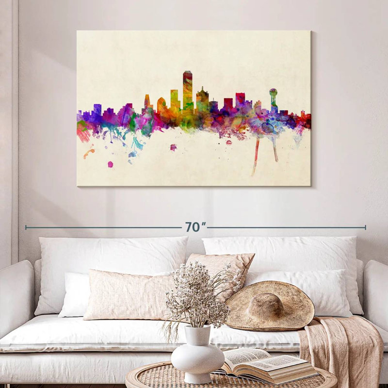 Sireci Dallas Texas Skyline III, 32" H x 48" W