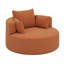 Fauteuil d'appoint pivotant avec 3 coussins amovibles-115839031