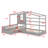 Solid Bed L Structure With Fence And Slatted Frame