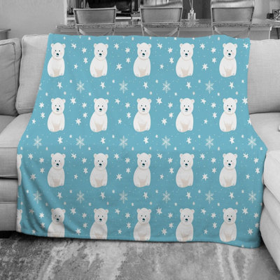 Polar Bear Animal Polar Fleece Blanket