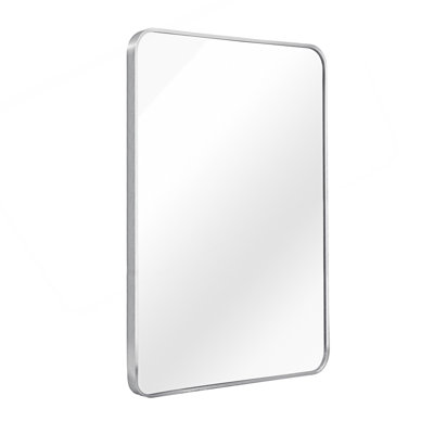 24X36 Inch Metal Framed Rectangular Bathrrom Mirror