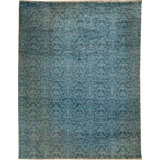 Ikat Area Rug in Blue