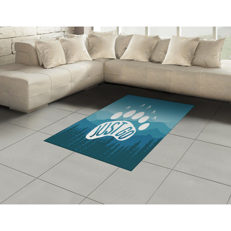 Retro High Density Long Fiber Poly Threads Decorative Area Rug Carpet, Rectangle 4' x 5'8"