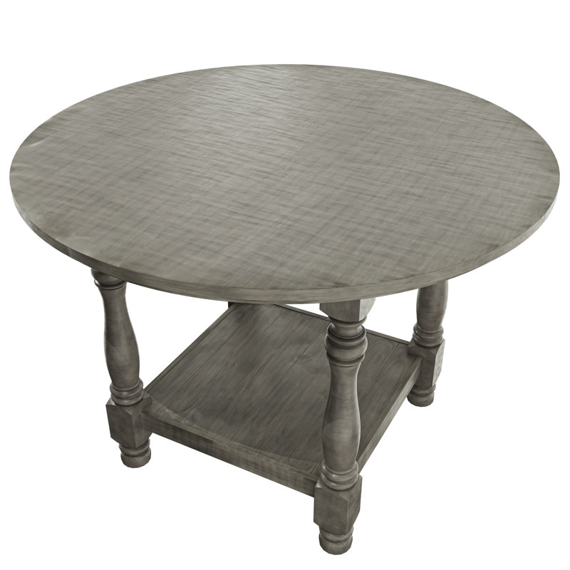 Round Wood Counter Height Dining Table