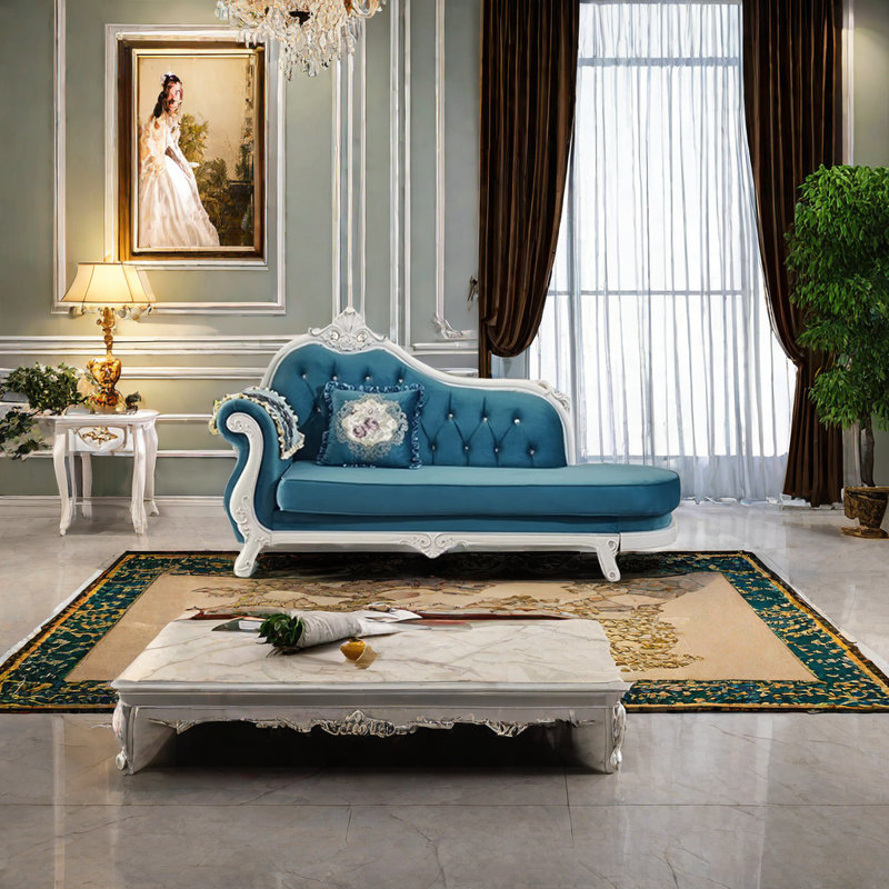 Chaise longue rembourrée European Light