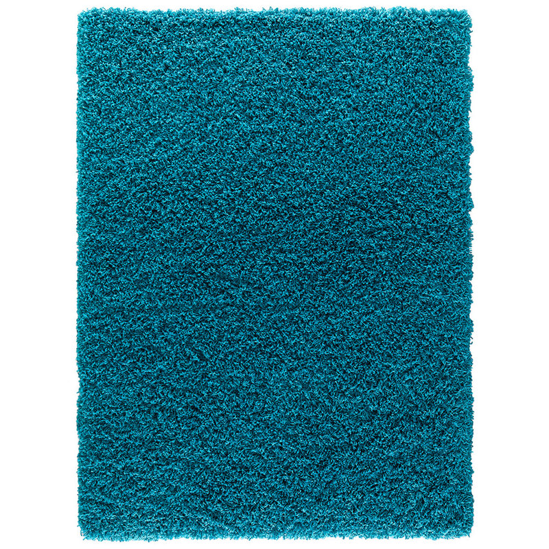 Verona Thick Teal Shaggy Area Rug – Soft Pile, Non-Slip, Durable Polypropylene Carpet for Living Room, Bedroom & Hallway