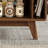 Denicka Mid-Century Modern Coffee Table with Storage,Lift Top Coffee Table with Slatted Sliding Door for Living Room,Walnut