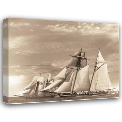 Breakwater Bay Stevens, David, reproduction d'art sur toile tendue: Maiden Voyage II