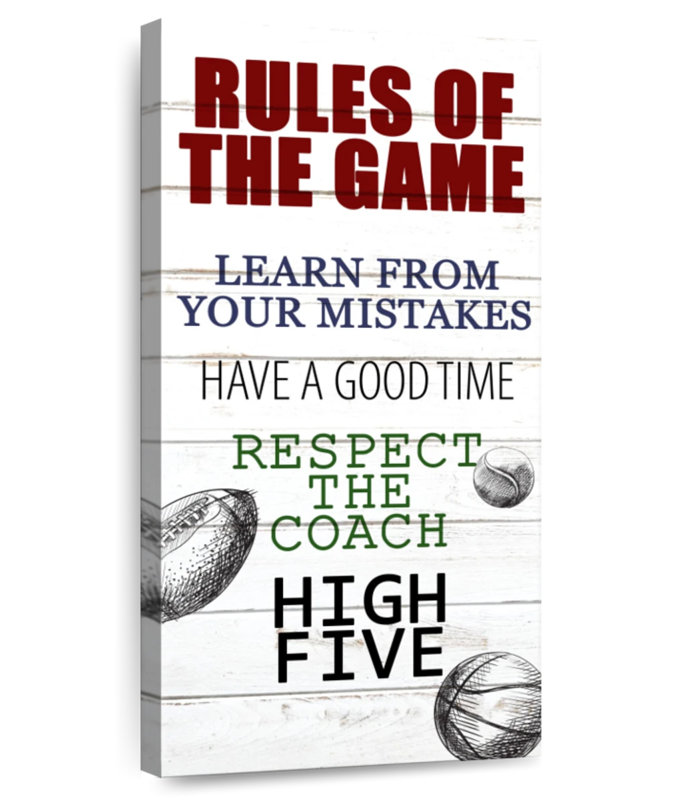 Rules Of The Game I, 54" H x 27" W