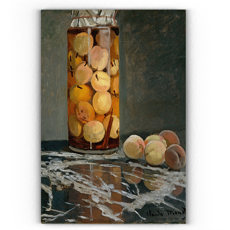 « pot de pêche », impression sur toile, H 18 po x l 27 po x P 1,5 po