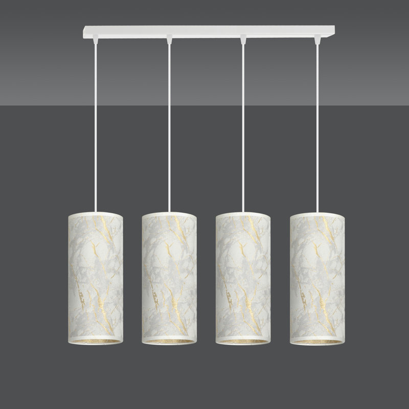 Sutter 4 - Light Kitchen Island Pendant, White