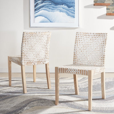 Yvette 18.2'' H Teak Solid Wood Armchair