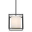 Luminaire suspendu carré à 1 lumière Hodder