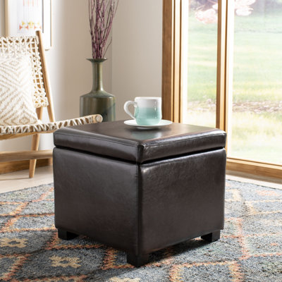 Kamyra Faux Leather Ottoman