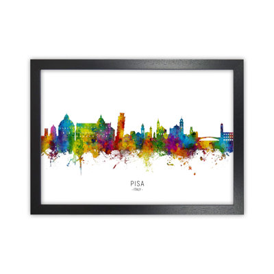 Pisa Italy Skyline by Michael Tompsett - Print
