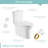 Mocoloo 1.6 Gallons GPF Elongated Comfort Height Floor Mounted Close Coupled Toilets (Seat Included)-125361117