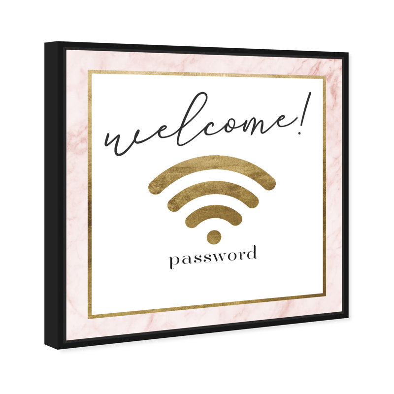 «Blush Welcome», reproduction d'impression, H 30 po x l 30 po x 1,5 po, Toile avec cadre noir