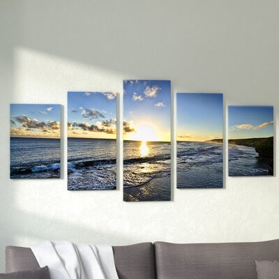 Beachcrest Home Day Break On Canvas 5 Pieces Print & Reviews | Wayfair