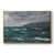 Toile avec cadre flottant or