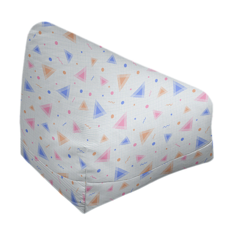 Petite chaise à sacs à billes & Leffel, H 86 po x L 2 po x P 43 po, Bleu / orange, Pas de bourre