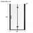 32 inch x 72 inch Matte Black Aluminum Frame Tempered Glass Bifold Shower Door with Explosion Proof Film
