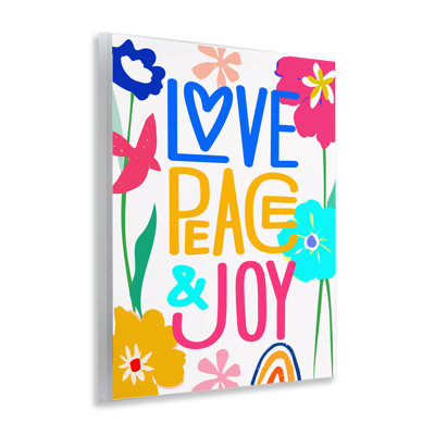 "Bold Love Peace Joy", art mural par CAD Designs