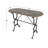Crestline Grey Metal Console Table with Distressed Accents 45" x 18" x 29"