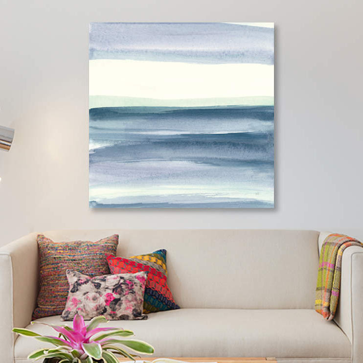 «Mint Dawn IV», reproduction sur toile, H 12 po x l 12 po x P 0,75 po, Toile tendue, Pas de tapis