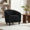 Fauteuil club tonneau en bois massif de 27 po de largeur